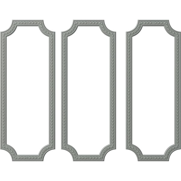 Ekena Millwork 28-in. W x 72-in. H Caputo Egg & Dart Panel Moulding Kit Triple Panel PMLKCA28X72C - main